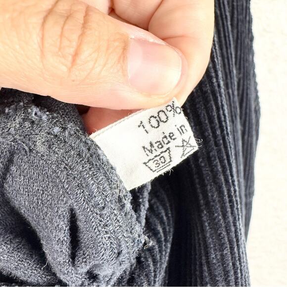 Aniela Parys Black Corduroy Cropped Straight Leg Overalls Size S Minimalist - Picture 13 of 14